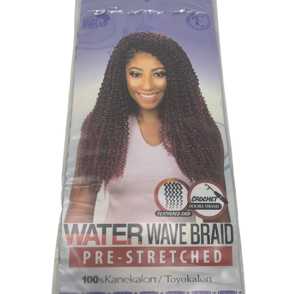 Eve Hair Inc (3 Pack) 22'' Pre-Stretched Water Wave Braid Color T1B/30 - Picture 5 of 6
